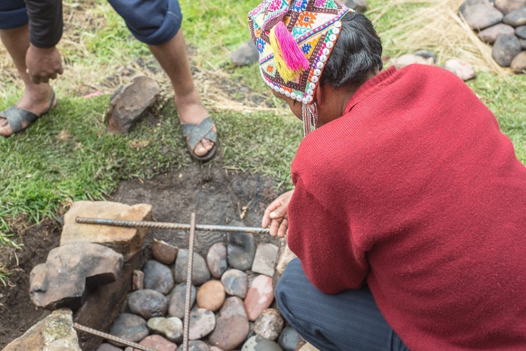 Dining Experience in Peru - Setting Up the Pachamana