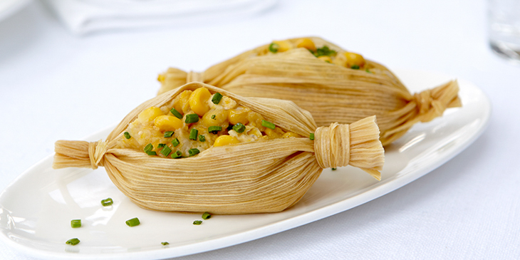 A plate of traditional humita food, Salta, Argentina