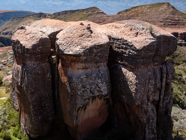 A huge and strange natural rock formation in Torotoro National Park, Bolivia