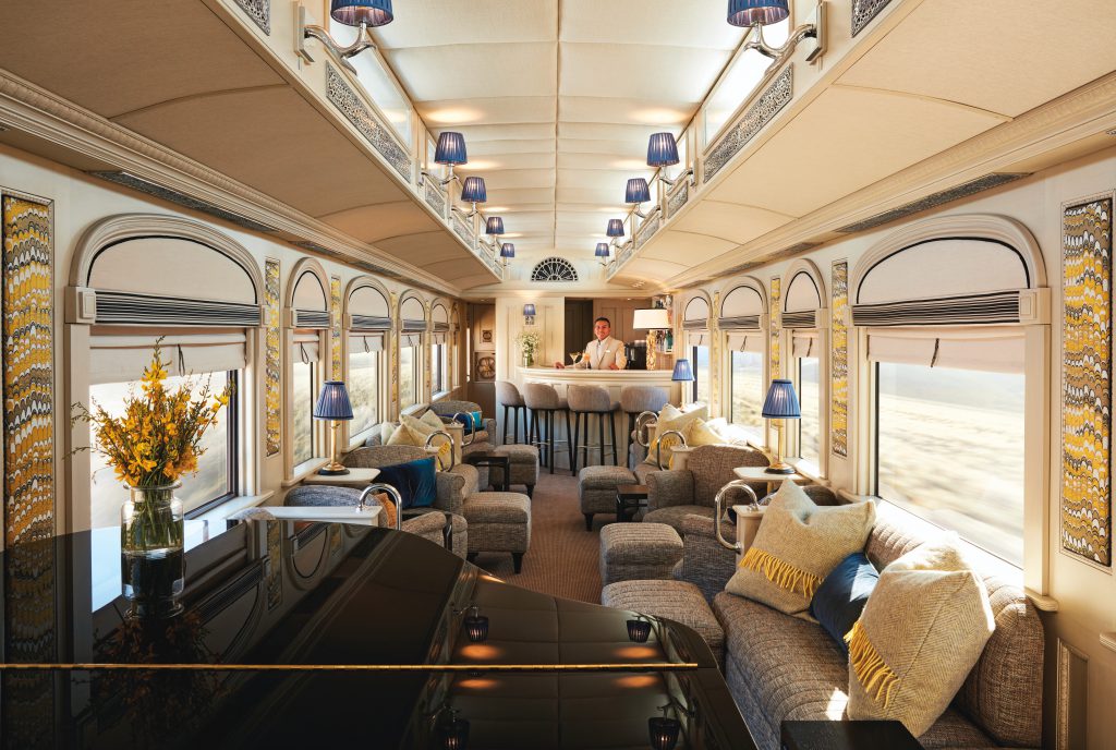 Piano Bar - Belmond Andean Explorer - Peru Luxury train