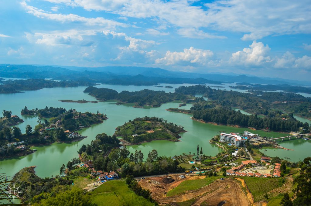 Colombia travel guide - View from top of Colombia's famous rock.