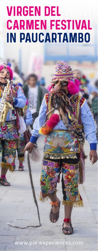 Virgen del Carmen Festival in Paucartambo - Pinterest image