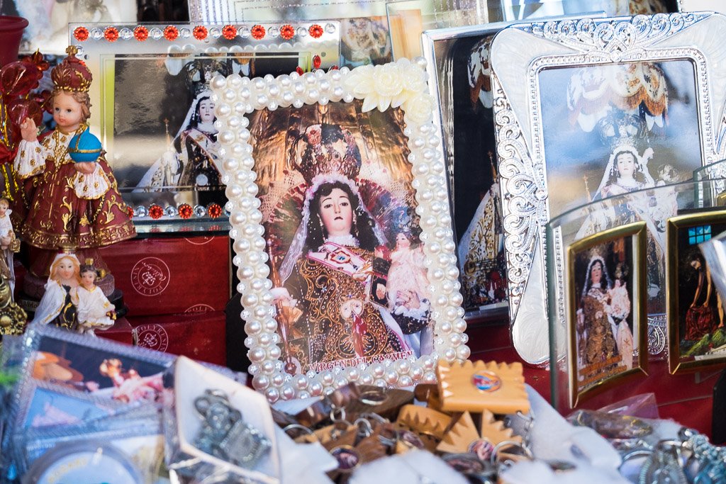The Virgin Carmen is the patron saint of Paucartambo