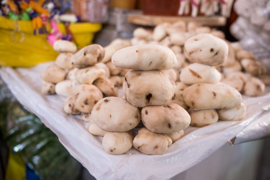 Cooking class in Cusco - Stack of potatoes.