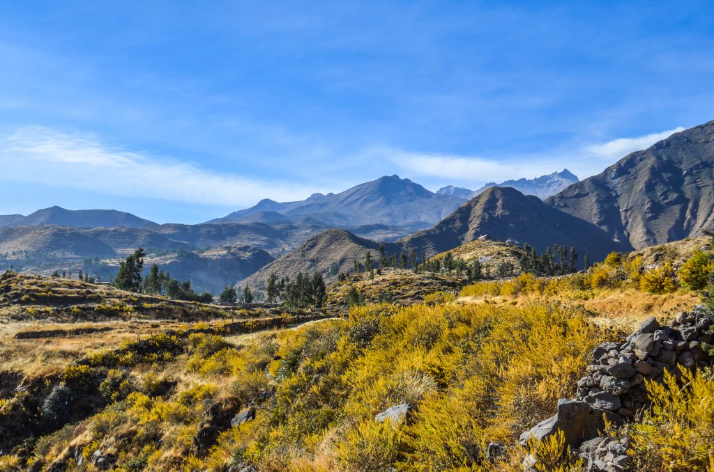 Colca Canyon trek - Mountain views.
