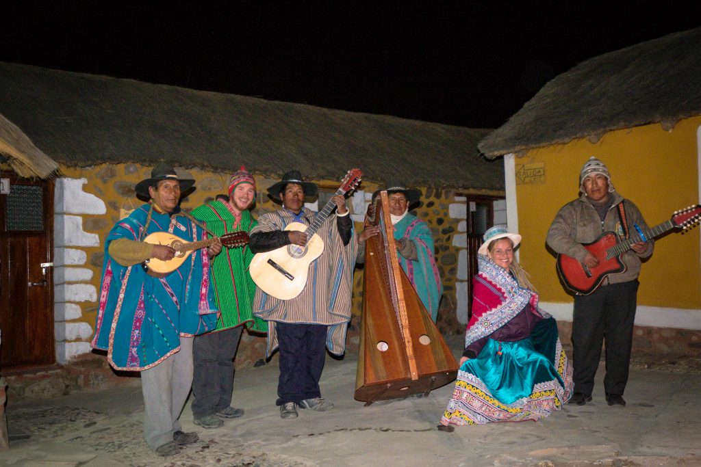 Homestay tours in Colca Canyon - Hanging out with the local band.