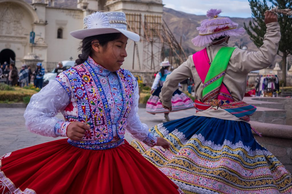 Homestay tours in Colca Canyon - Local dancing in Yanque.