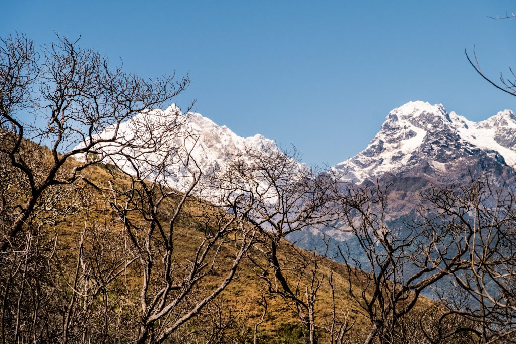 New Inca Trail to Machu Picchu, Carcel Trek - Snowy mountains.