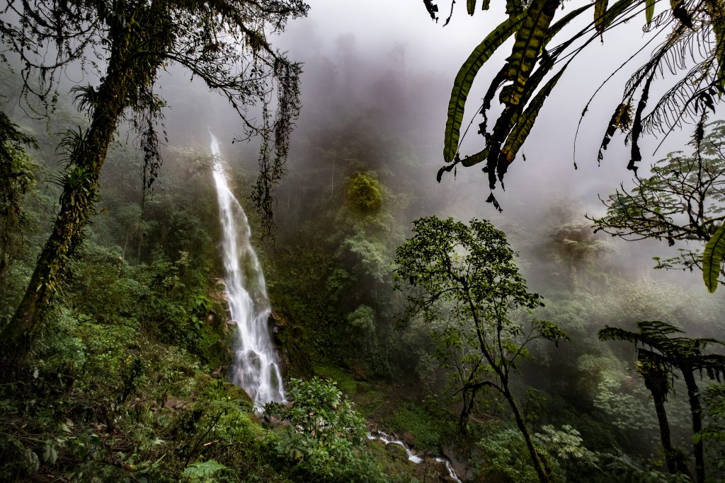 New Inca Trail to Machu Picchu, Carcel Trek - Waterfall of the Bear.