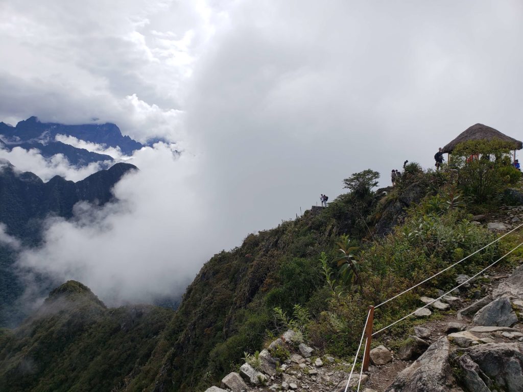 Arriving at the top of Machu Picchu Mountain