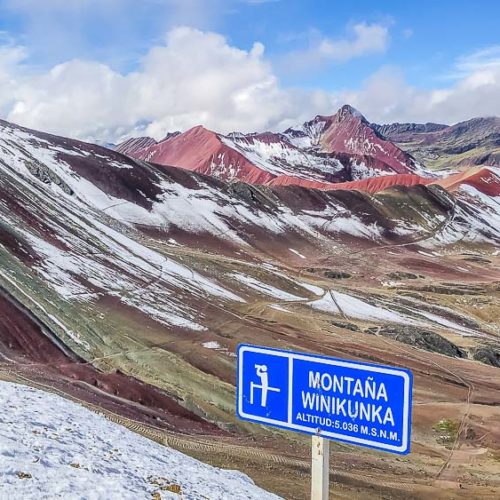 Rainbow mountain peru