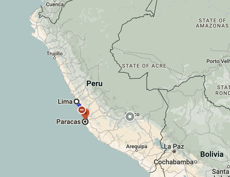 Paracas map