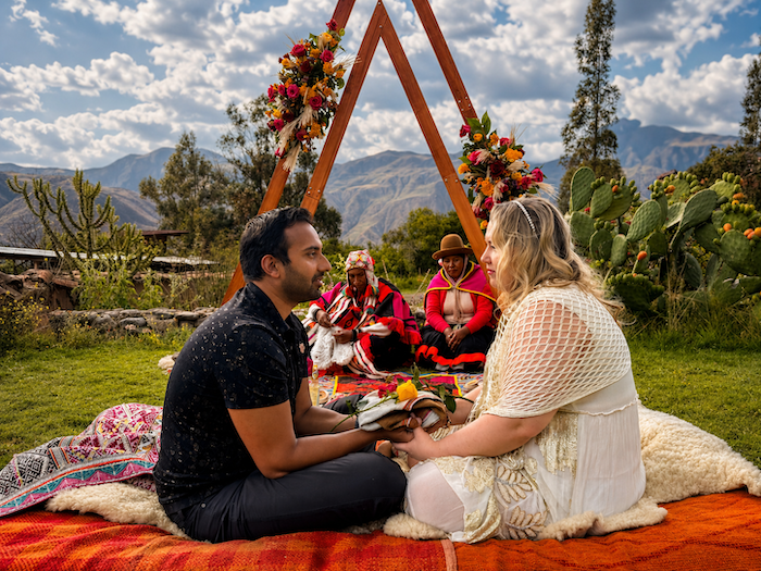 intimate andean wedding cusco